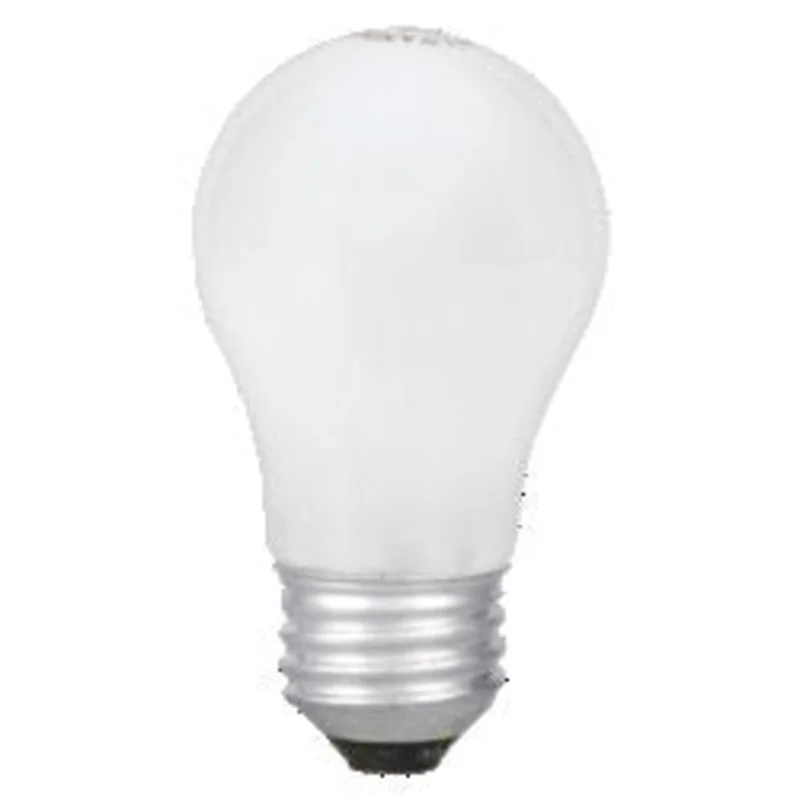 Sylvania Incandescent A15 Bulb Shape White Medium Aluminum Base 15Watt 120Volt