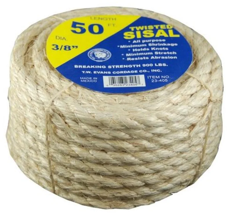 T.w Evans Cordage 1/4"-50' Sisal Rope