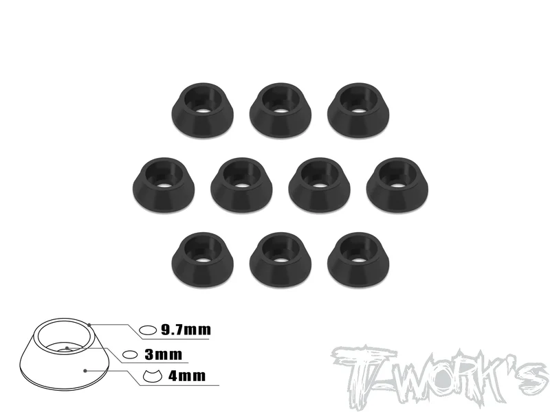 TA-003 Anodized Aluminum M3 Hex. Socket Cap Washer (10 pcs) Tamiya Blue TA-003TB