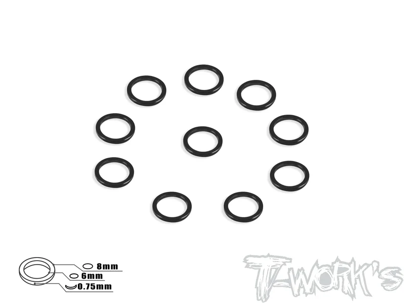 TA-048 Aluminum 6mm Bore Washer 0.75mm  10pcs. Tamiya Blue TA-048TB