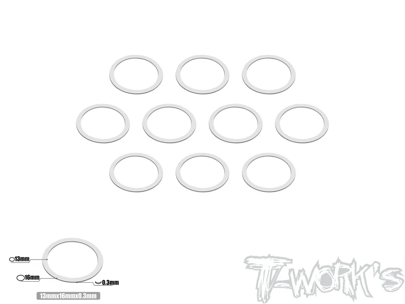 TA-099-13 13mm X 0.3mm Shim Washer 10pcs.