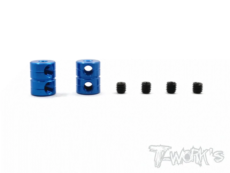 TA-108 Aluminum Double lock 2mm Bore Collar Ver.2 2pcs. Black TA-108BK