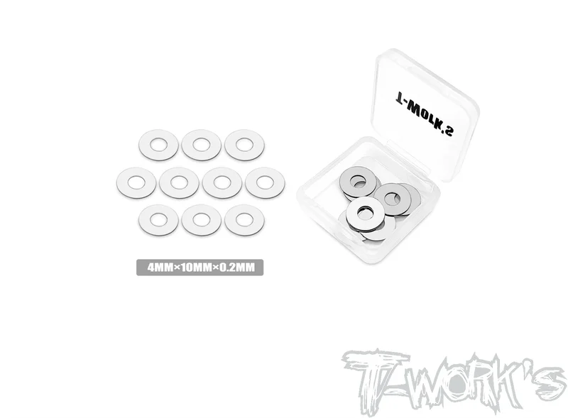 TA-134-02 4 x 10 x 0.2mm Stainless Steel Shim Washer ( 10pcs. )