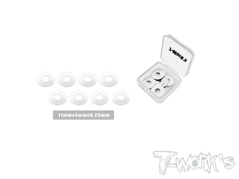 TA-156-0.25 Stainless Steel Wheel Shim 0.25mm 8 pcs. ( 11 x 4 x 0.25 )