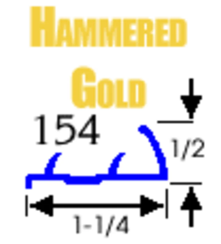 Tapdown Carpet Gripper - Hammered Gold - 480 Linear Feet