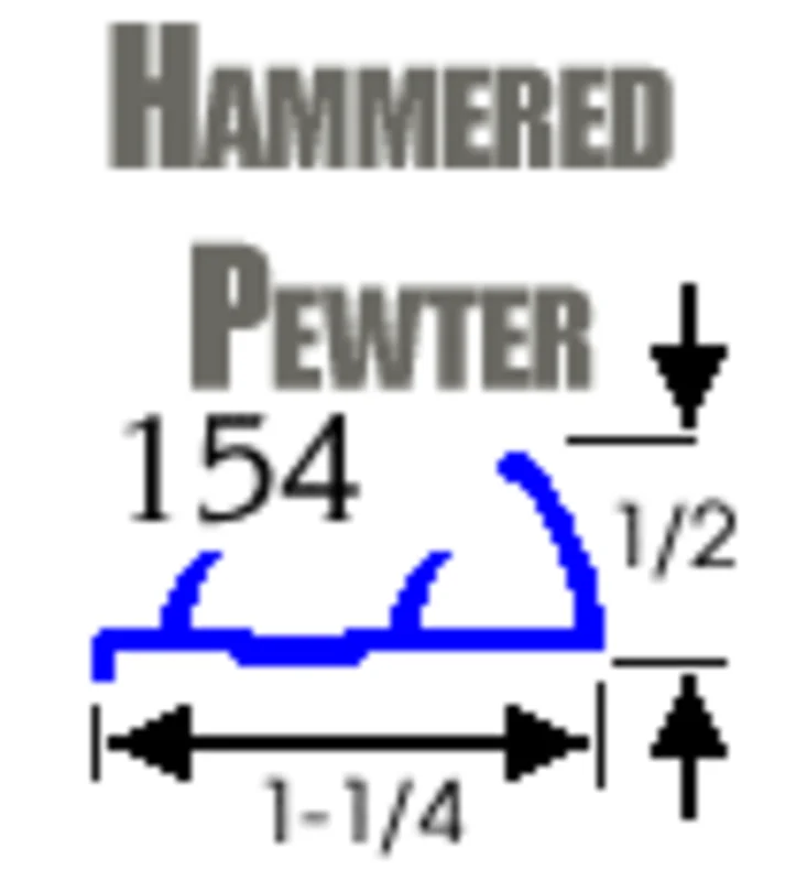 Tapdown Carpet Gripper - Hammered Pewter - 480 Linear Feet