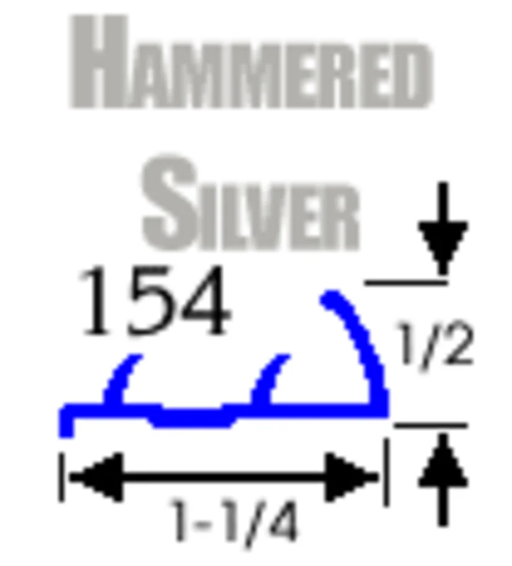 Tapdown Carpet Gripper - Hammered Silver - 480 Linear Feet