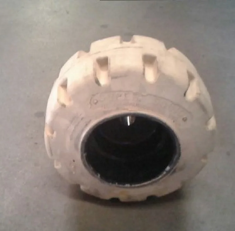 Taylor Bronco Treaded Non-Marking Tire & Hub Assembly White