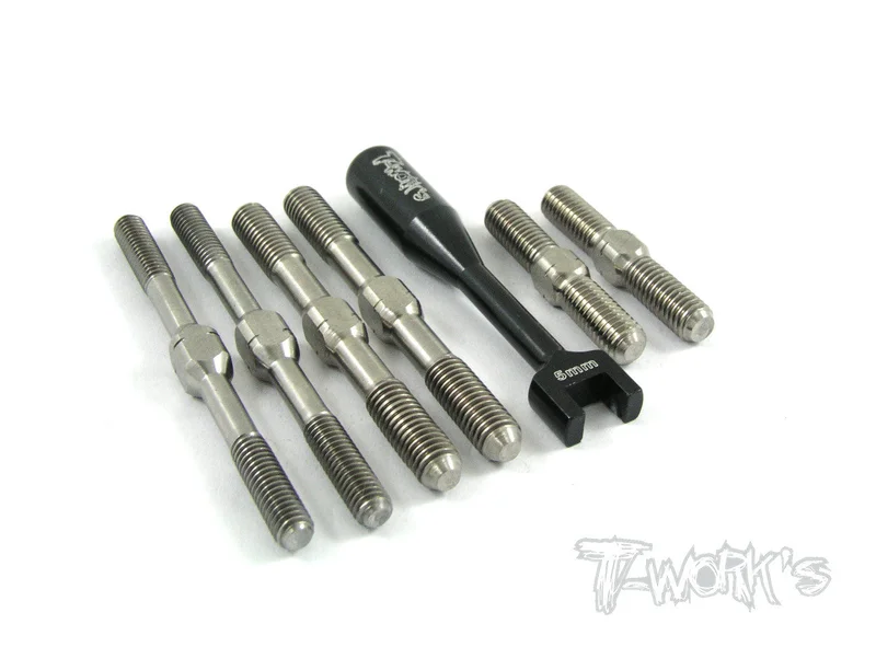 TB-006 Hot Bodies D8 & VE8 Titanium Turnbuckle Set