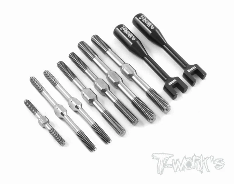 TB-024 Xray XB808/XB808E Titanium Turnbuckle Set