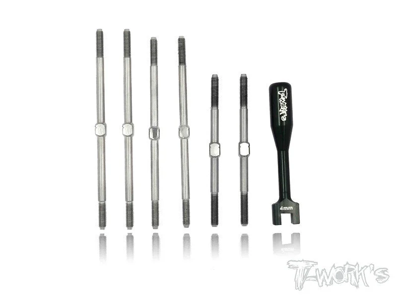 TB-029 Team C TC02 & TS2 Titanium Turnbuckle Set