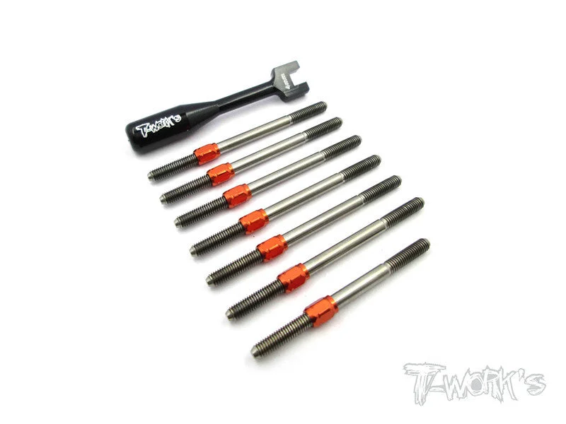 TB-047H Hybrid Titanium Turnbuckle Set For Xray XB4