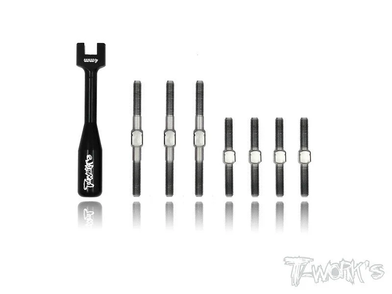TB-051 Serpent S411FF & S411 Eryx 4.0 Titanium Turnbuckle Set