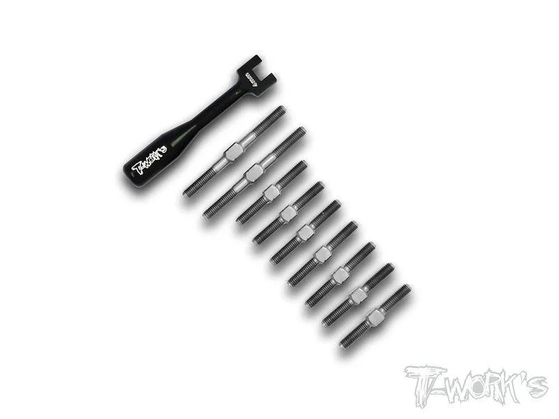 TB-067 Xray T4'15 /T4'16 /T4'17/T4'18/T4'19 64 Titanium Turnbuckle Set