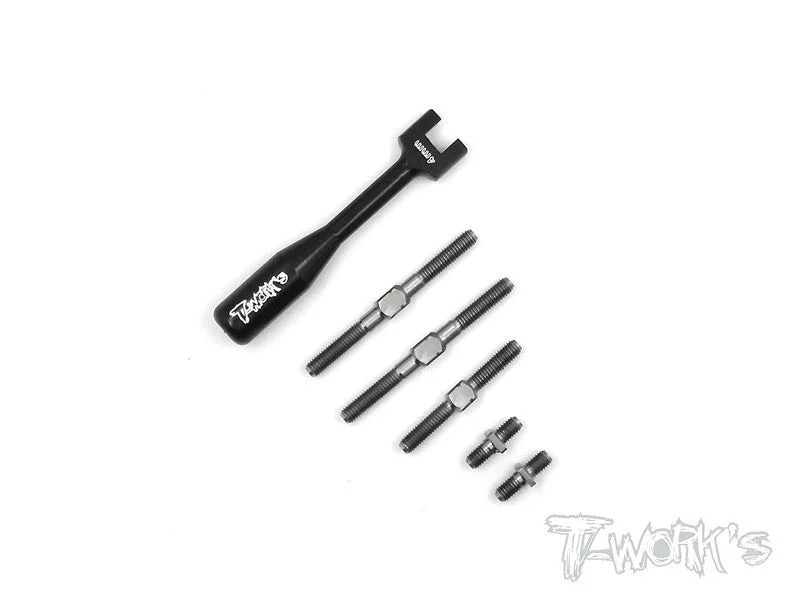 TB-083 64 Titanium Turnbuckle Set For Serpent S100 SF2