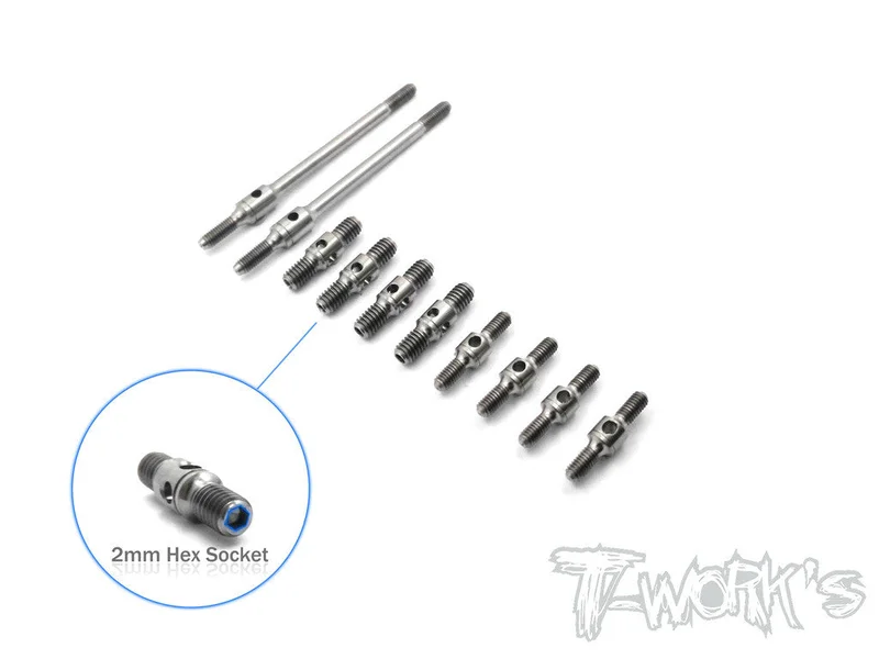 TB-102 64 Titanium Turnbuckle Set For Mugen MRX-6