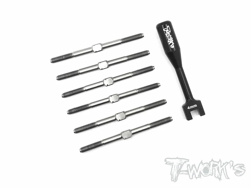 TB-112 64 Titanium Turnbuckle Set For Team Associated RC10 B6/B6D/B6.1/B6.2/B6.2D
