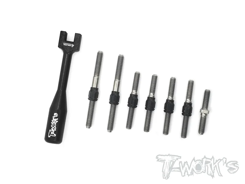 TB-129H Hybrid Titanium Turnbuckle Set For ARC R11 2017