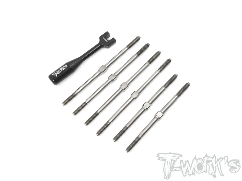 TB-174 64 Titanium Turnbuckle Set (For Team Associated RC10T6.1)