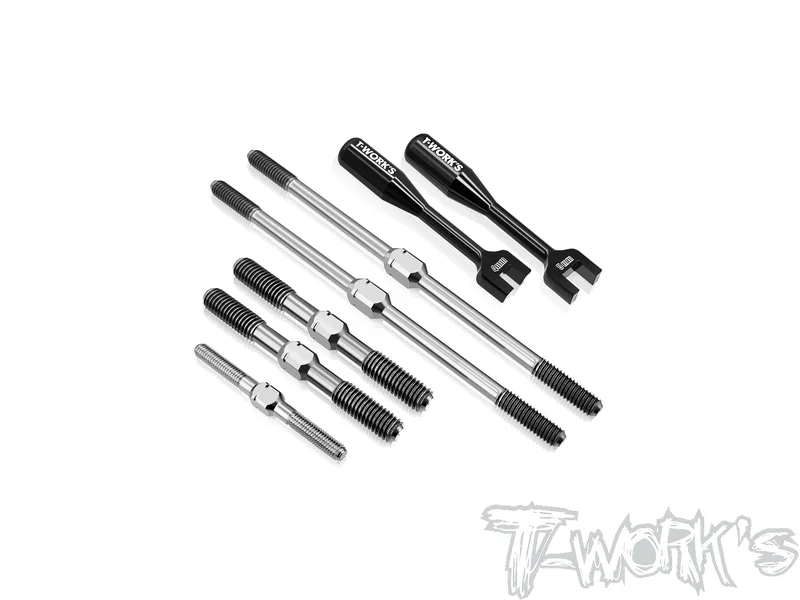 TB-199 64 Titanium Turnbuckle Set (For Mugen MBX8T/MBX8TR)