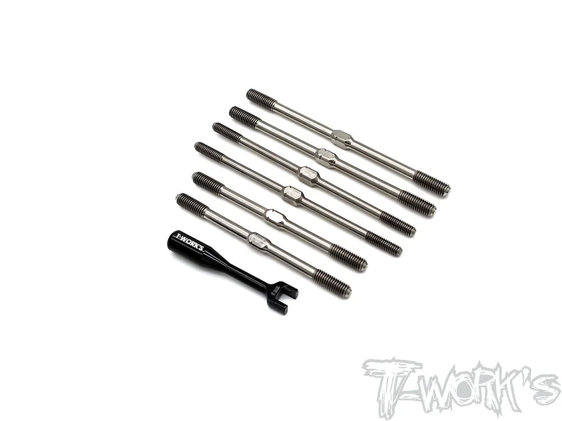 TB-230 64 Titanium Turnbuckle Set ( For HB Racing E8T )