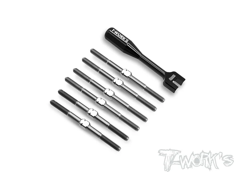 TB-280 64 Titanium Turnbuckle Set ( For HB Racing D2 EVO )