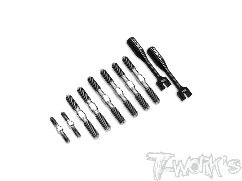 TB-291 64 Titanium Turnbuckle Set( For Serpent SRX8 GT 2023 )