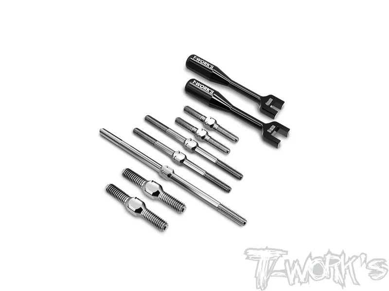 TB-339 64 Titanium Turnbuckle Set( For Gimar raptor nitro )