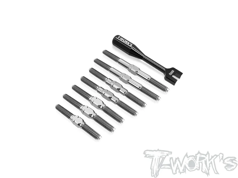 TB-342   64 Titanium Turnbuckle Set( For Team Associated RC10 4WD )
