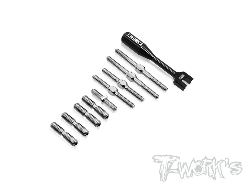 TB-345  64 Titanium Turnbuckle Set( For Tamiya TA08R )
