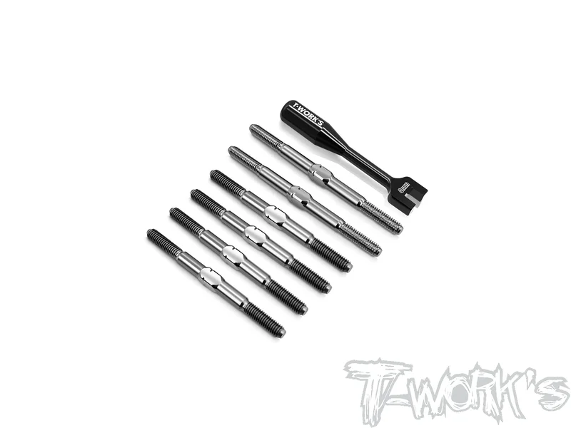 TB-346   64 Titanium Turnbuckle Set( For TLR 22X AC/DC )