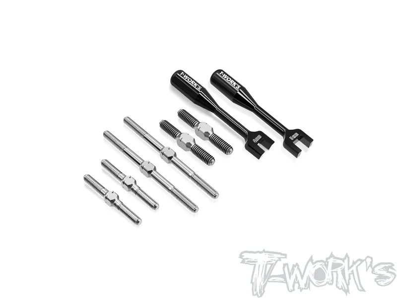 TB-347    64 Titanium Turnbuckle Set( For RAPTOR 1:8 GT NITRO )