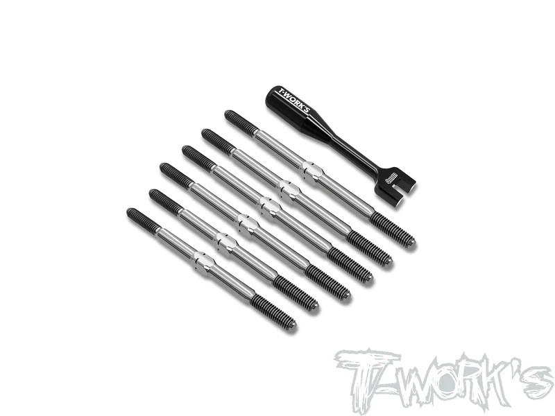 TB-RC10SC764 Titanium Turnbuckle Set( For Team Associated RC10 SC7 )
