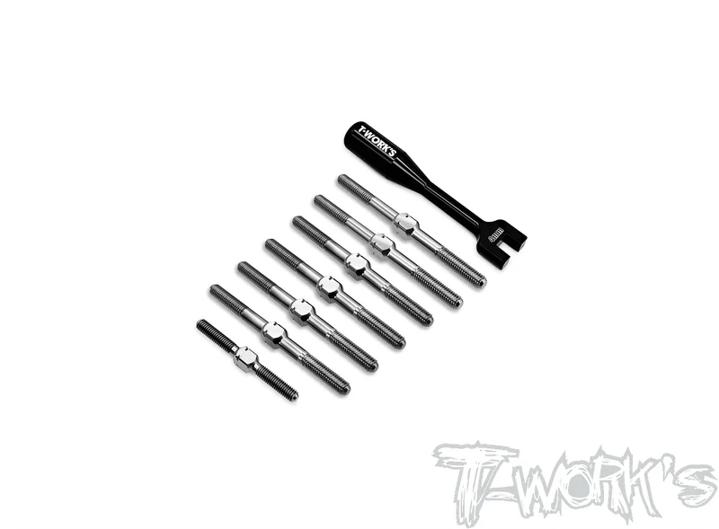 TB-WORKS '91 64 Titanium Turnbuckle Set ( For Yokomo Super Dog Fighter Works'91 )