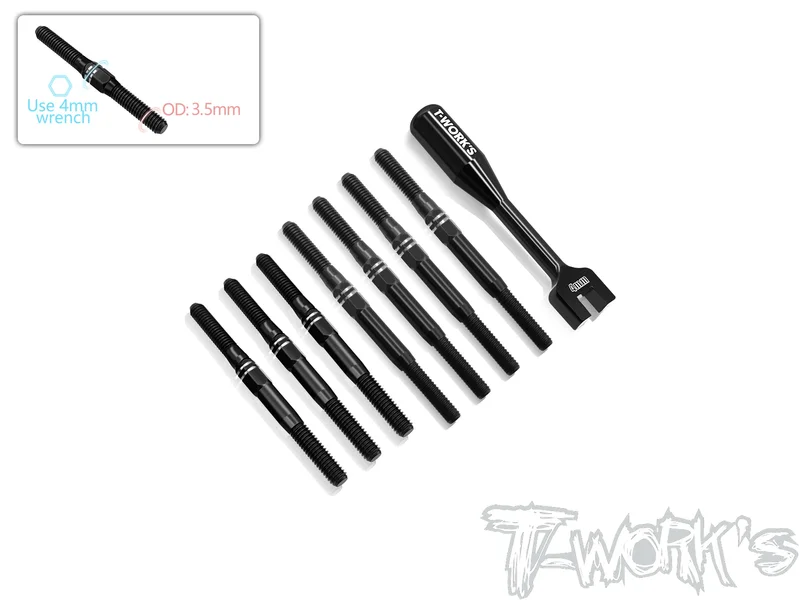 TBB-22X-4 64 Titanium Black Coating Turnbuckle Set ( For TLR 22X-4 )