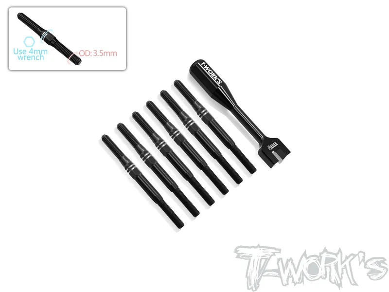TBB-B7 64 Titanium Black Coating Turnbuckle Set (For Team Associated RC10 B7/B7D/B7.1D )