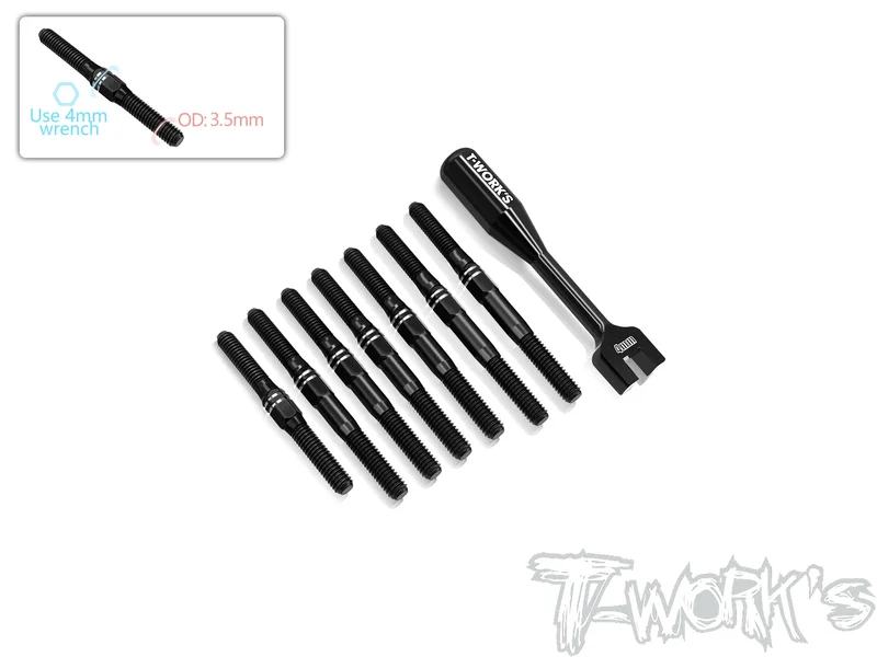 TBB-B74.2 64 Titanium Black Coating Turnbuckle Set ( For Team Associated RC10 B74.2 / RC10 B74.2D /RC10 B74.2D ED )