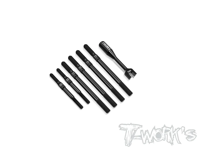 TBB-EB482.1 64 Titanium Black Coating Turnbuckle Set( For TEKNO EB48 2.1 )