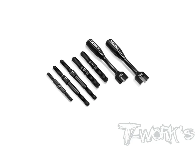 TBB-MBX8R 64 Titanium Black Coating Turnbuckle Set ( For Mugen MBX-7R /MBX 8/MBX8 ECO/MBX8R )