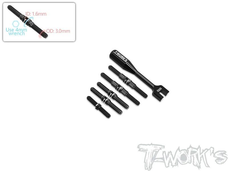 TBB-MD1.0 64 Titanium Black Coating Turnbuckle Set ( For Yokomo YD2 SXIII / MD1.0 )