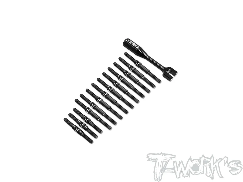 TBB-MS2.064 Titanium Black Coating Turnbuckle Set  ( For Yokomo MS2.0 )