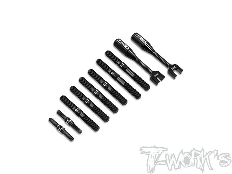 TBB-SRX8GTR64 Titanium Black Coating Turnbuckle Set ( For Serpent SRX8GT R )
