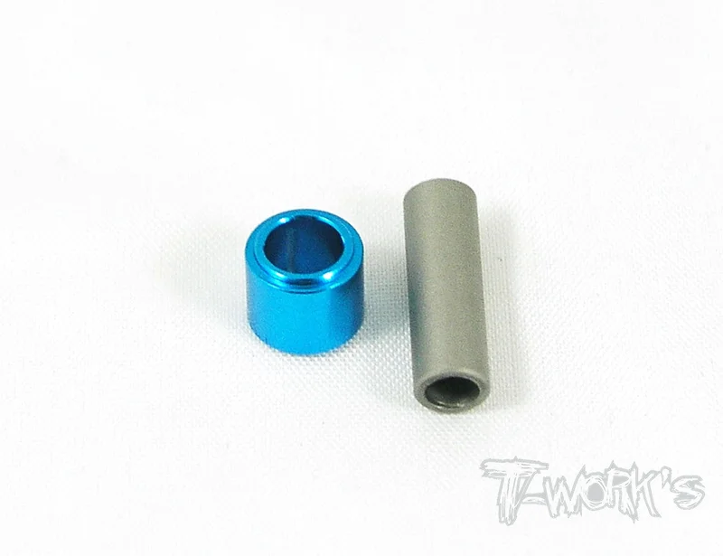 TE-030 Hard Coated Hollow Idler Shaft&Alum. Spur Gear Shaft Spacer ( For Tamiya FF03 )