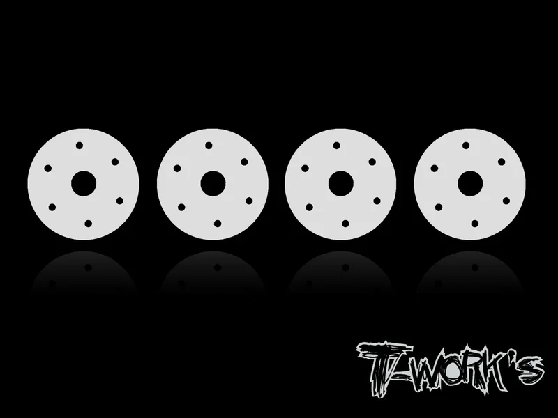 TE-085 Machined 1.0 x 6 Tapered Shock Pistons ( Team Losi , Kyosho 12mm Shock )