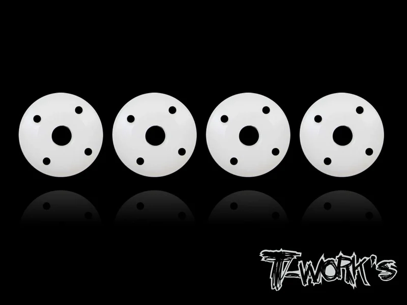 TE-090 Machined 1.3 x 4 Tapered Shock Pistons ( Team Losi , Kyosho 12mm Shock )