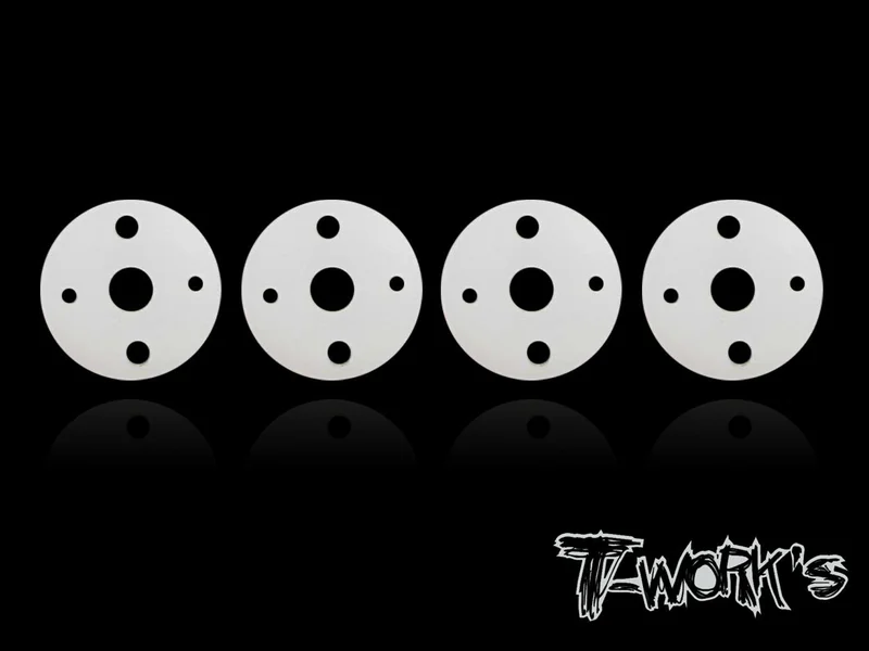 TE-093 Machined Twins Hole Shock Pistons 1.1x2+1.6x2 ( Team Losi , Kyosho 12mm Shock )