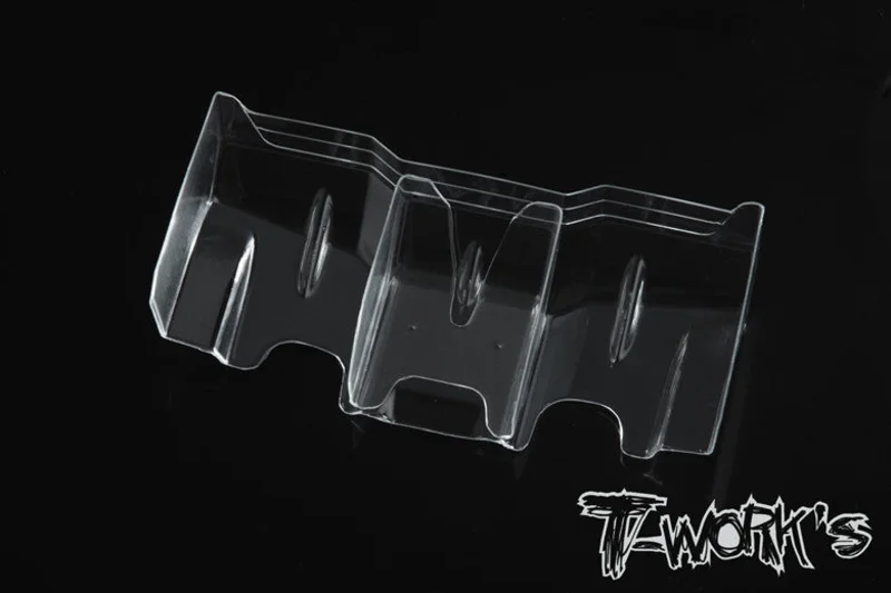 TE-120-1 1/10 Lexan Rear Wing With Center Divider 6.5" Wide 2Pcs.