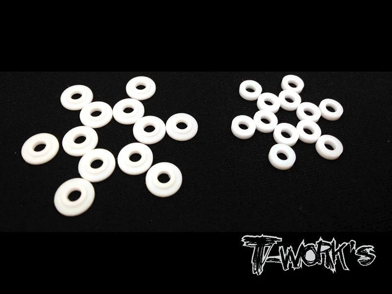 TE-121 Teflon Shock Shaft Guides ( For VBC D07 ) each 12 Set