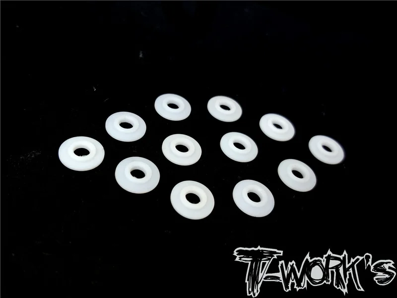 TE-124 Teflon Shock Shaft Guides ( For Xray T4/T4'19/T4'20/T4F ) 12pcs.