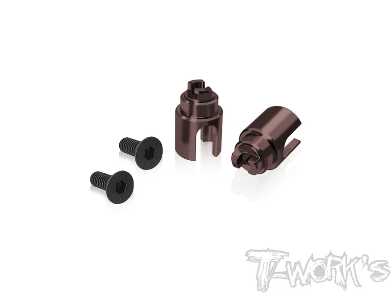 TE-126-Mi9 Spring Steel Front BB Spool Cups ( For Schumacher Mi9 ) 2pcs.